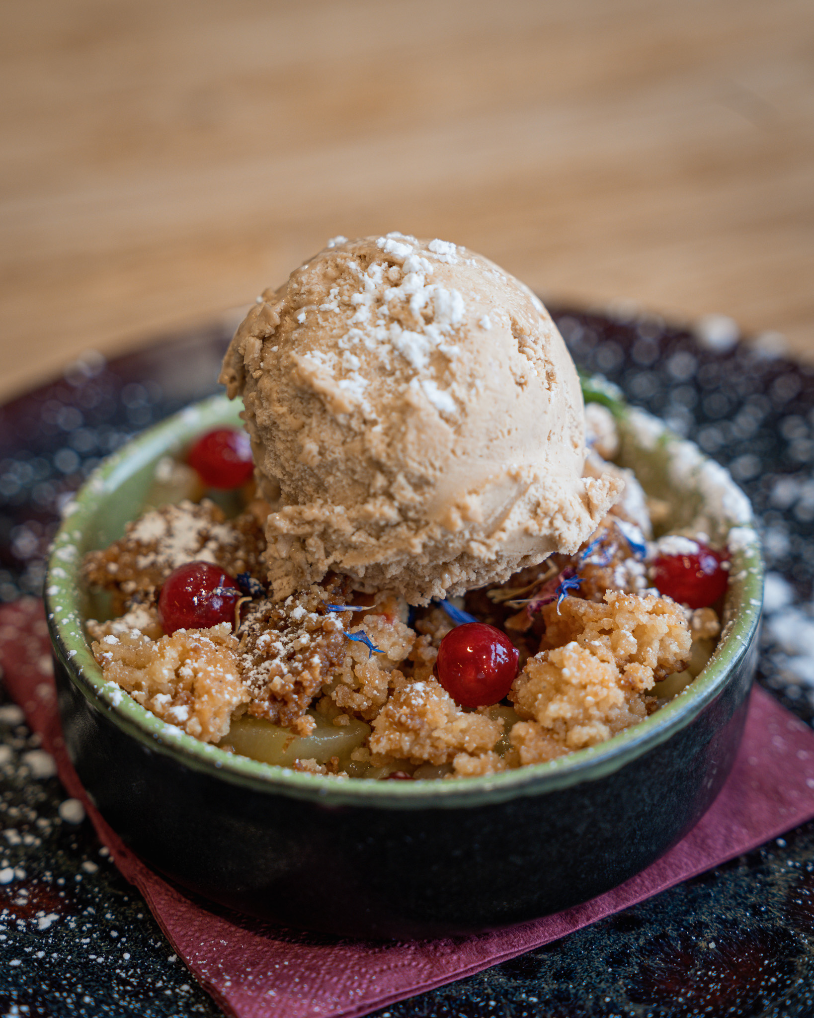 Duo poires/kiwis rôtis au sirop d’érable